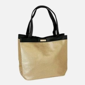VERSACE PARFUMS Golden gold Black Large Tote